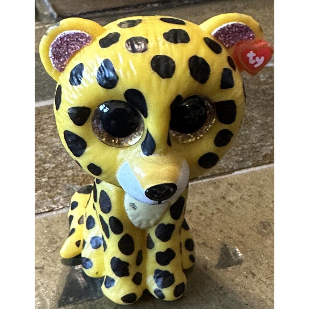 TY Mini Beanie‎ Boos Leopard Vinyl Figure Hand Painted